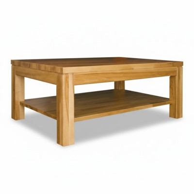 Massief houten naturel salontafel massief houten meubels verfijnd design woonkamertafels.