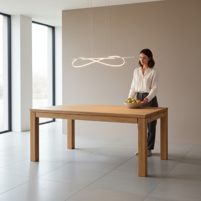 Moderne tafel Eettafel Houten eettafel Eetkamer Woonkamertafel Massief hout Nieuw