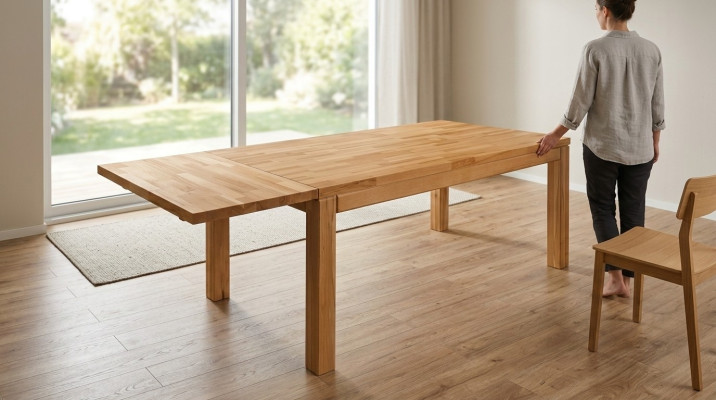 Eetkamer-woonkamertafel Massief houten tafel Eettafel Houten tafel Vergadertafel Nieuw