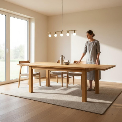 Tafel Eettafel Echt hout Houten tafel Tafels Eetkamer 120x80cm Massief hout Nieuw