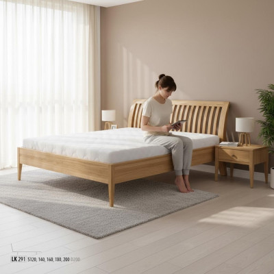 Massief houten bed van echt hout massief houten bed 120x200 eenpersoonsbedsenior bed handgemaakt.