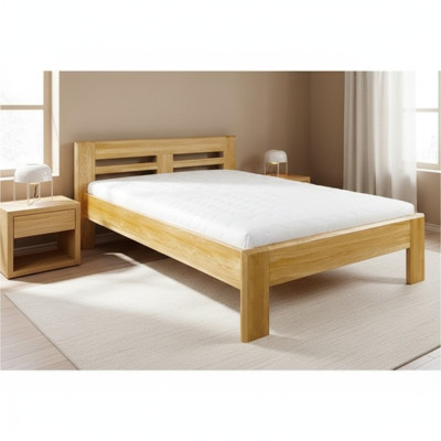 Bedden Houten bed Echt houten bed Hotel design stijl Massief 140x200 Slaapkamer