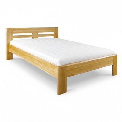 Bedden Houten bed Echt houten bed Hotel Design Stijl Massief 120x200 Slaapkamer