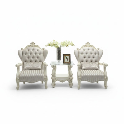 Lounge Club Meubel Set van 3 stuks 2x Fauteuil Bijzettafel Tafel Bankstel Nieuw