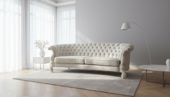 Bankstel 4 zits bank ontwerp bekleding Chesterfield zitgroep leer textiel