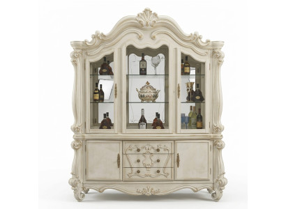 Luxe etalage vitrine vitrines glazen kast antieke stijl barok rococo.
