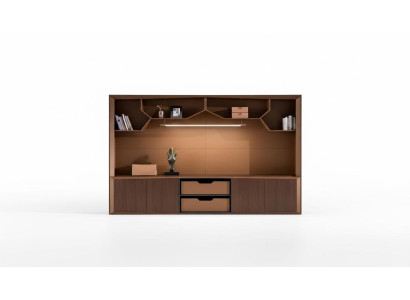 Bureauarchiefrek-kast houten planken kasten Kantoor Woonkamer