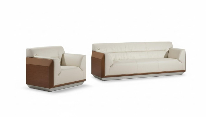 Sofaset met 3 zitplaatsen, designbanken, gestoffeerde banken, relax banken, modern.