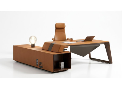 Ontwerpbureau werkkamer set fauteuil hoekbureau compleet set