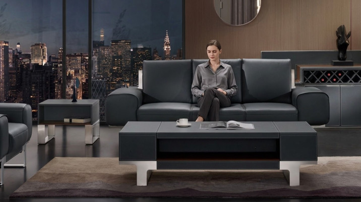 Sofa Leren bank Bekleding Zitting 3-zits Lounge Clubbanken Banken Leer Driepersoons Nieuw