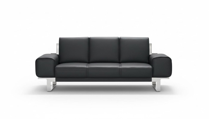 Sofa Leren bank Bekleding Zitting 3-zits Lounge Clubbanken Banken Leer Driepersoons Nieuw