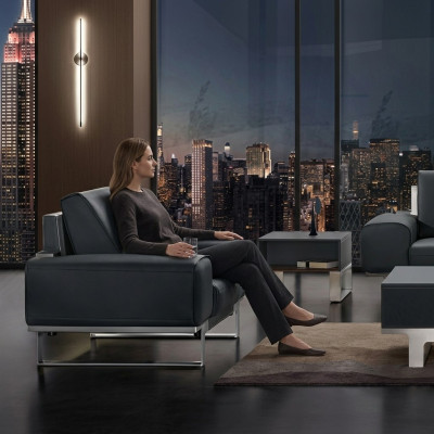 Fauteuil televisiestoel designer gestoffeerde fauteuil armleuning fauteuil relaxfauteuil