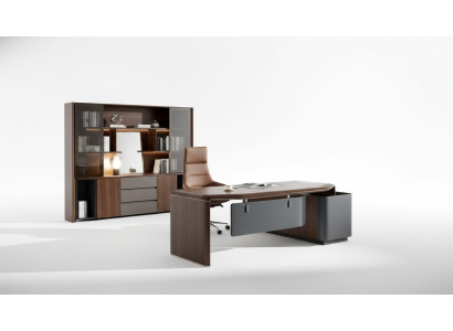 Kantoorwerkplek set stoel tafel complete meubels 3-delige inrichting