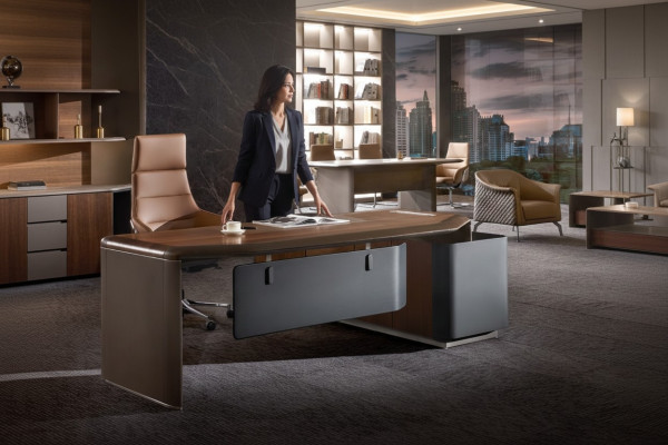 Tafel Bureau Kantoor Inrichting Meubel Set Salon Fauteuils Tafels 2-delig.