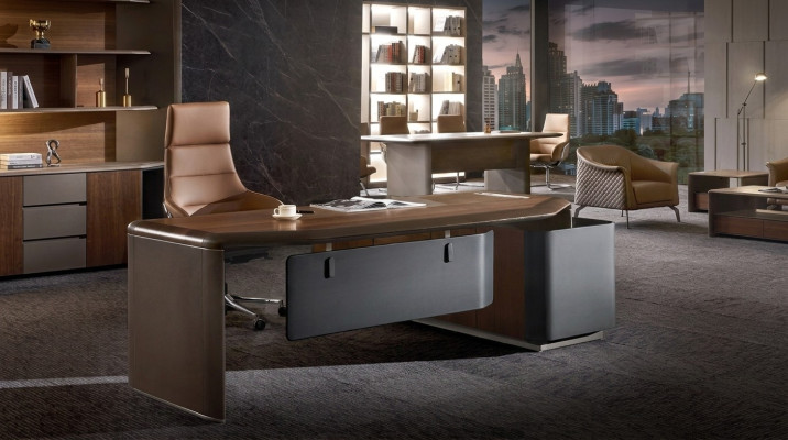 Tafel Bureau Kantoor Inrichting Meubel Set Salon Fauteuils Tafels 2-delig.
