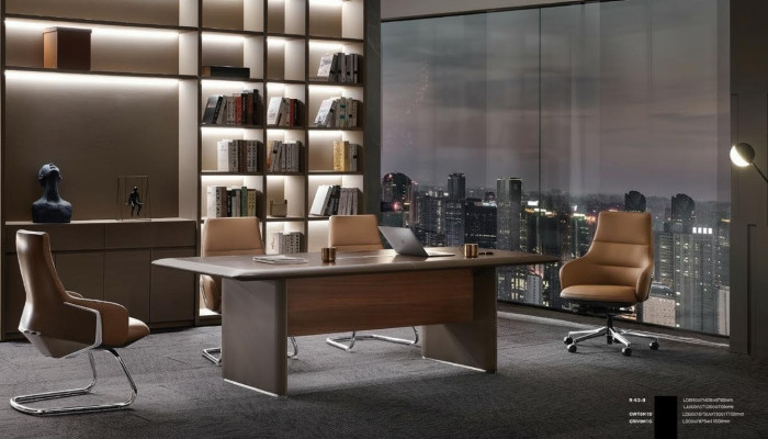 Vergadertafel Tafel 240cm Vergadertafel Vergaderstoelen 6 Stoelen