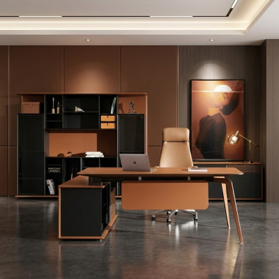 Kantoor Werkkamer Groep Set Stoel Tafel Compleet Set Meubels 2-delig