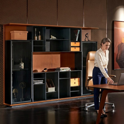Kantoor boekenkast archiefkast kast luxe meubels stijl antieke kasten