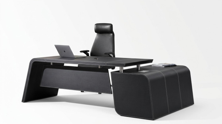 Hoekbureau Werk Schrijf Kantoor Bureau Ontwerper Luxe Klasse Meubels