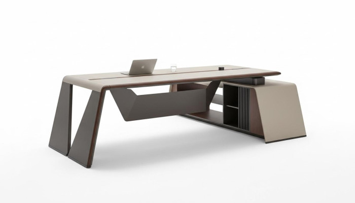 Ontwerp kantoor bureau tafel stoel meubilair hoektafel met stoel 2-delig.