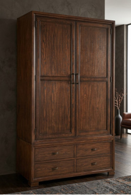 Kast Houten kast Klassieke kledingkasten Nieuwe kledingkast Landelijke stijl