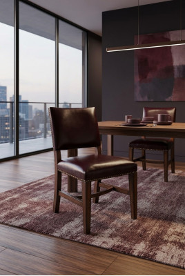 Stoel 1x Luxe Design gestoffeerde stoelen zitkamer designer eetkamer hout