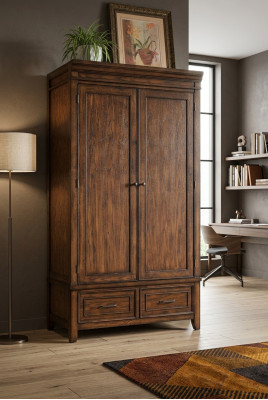 Kledingkast Hout Kast Landhuis Kasten Meubels Slaapkamer