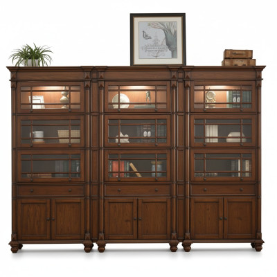 Vitrine 3x archiefkast kast vitrines kantoor woonkamer hoge kast