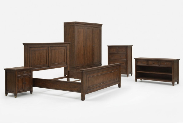 Bed Nachtkastje Kledingkast 7-delig Slaapkamer Design Luxe Set Bedsets