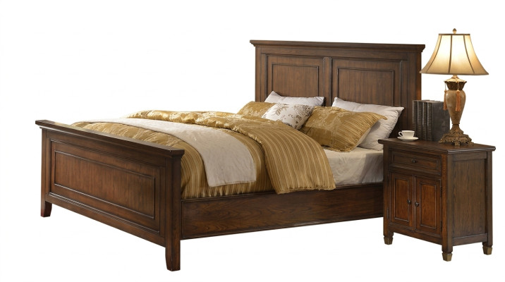 Bed + 2x Nachtkastje 3-delig Slaapkamer Set Designer Luxe Slaapkamer Sets