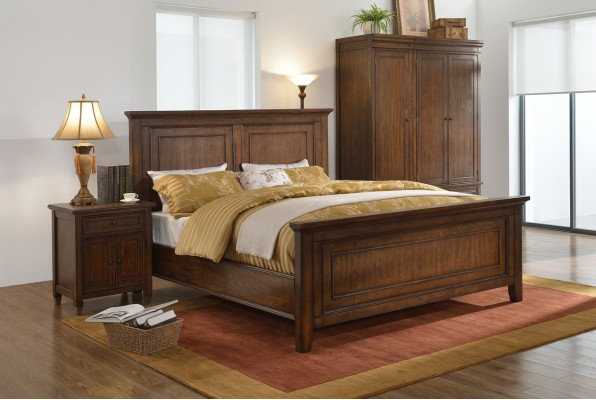 Ontwerper slaapkamer meubels 5-delig compleet set bed nachtkastje kledingkast nieuw