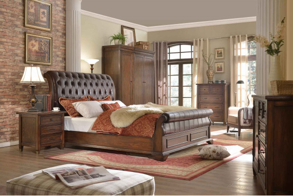 Slaapkamer Bed Nachtkastjes 3-delige set Luxe Bedden Hout Tweepersoonsbed Nieuw
