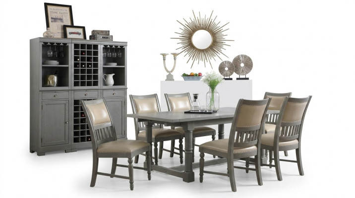 Eettafel set Tafel 6x Stoelen Stoel Eetkamer Groep Tafel Hout Leer