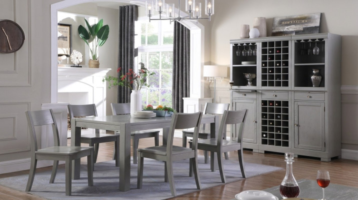 Designer meubels houten tafel stoelen eetkamer 6x stoelen 7-delige set meubelgroep