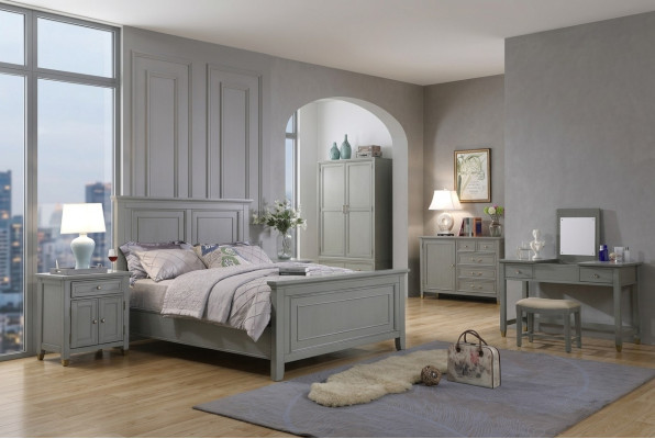 Slaapkamer nachtkastjes 3 stuks set ontwerp luxe bed hout tweepersoonsbed nieuw meubilair