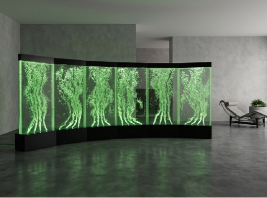 Wandpaneel Waterbellen LED muren Designer Waterwand Verlicht