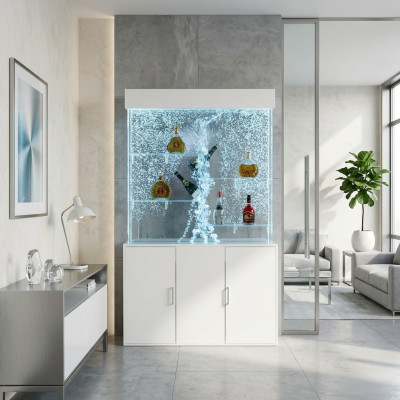Kantoor scheidingswand waterval muur zuilen watervale scheidingswanden plank