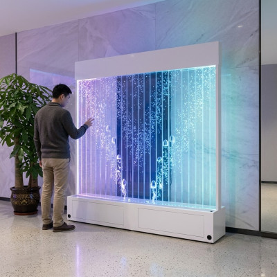 Uitdagende ideeën Club Woonkamer Huis Watermuur Water Wall Led