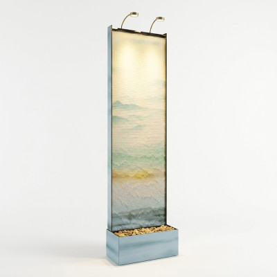 Scheidingswand waterval zuil muren watermuur LED 60x210cm waterwanden