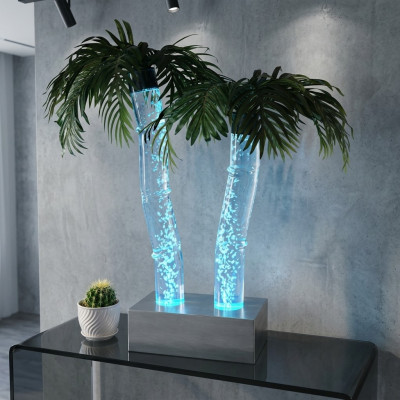 Led Waterzuil Palm Kunstplant Plant Waterzuilen Zuil