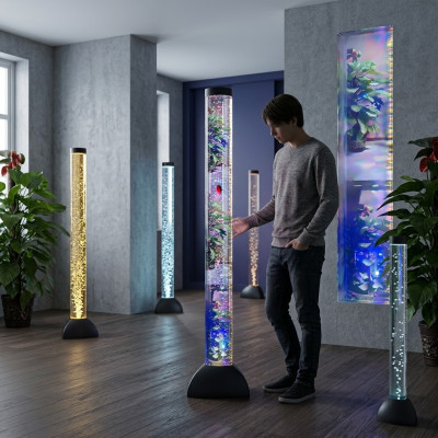 LED waterzuil 120cm lamp helder vis decoratie staande lamp