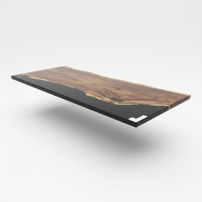 Epoxihars Eettafel Echt massief houten meubels Waterval Epoxytafel