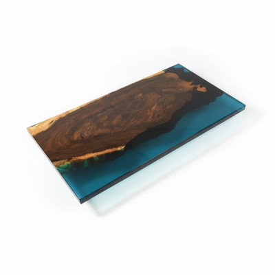 Salontafel River Table Epoxyhars Massieve Tafels 121x61 Riviertafel