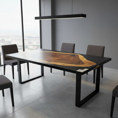 Luxe eettafel River Table Massieve Tafels 141*71 Riviertafel Echt Hout
