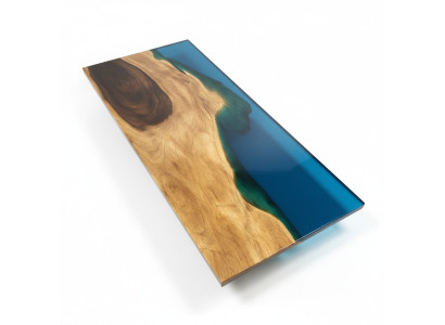 Eettafel Zee Water Rivier Echt hout Riviertafel 181x81cm Tafels