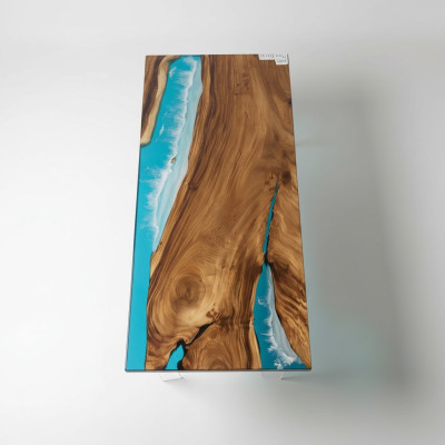 Eettafel River Table echt hout riviertafel massief epoxyhars decoratietafels