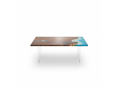 Eettafel River Table Echt Hout Riviertafel 181x81cm Massieve Tafels