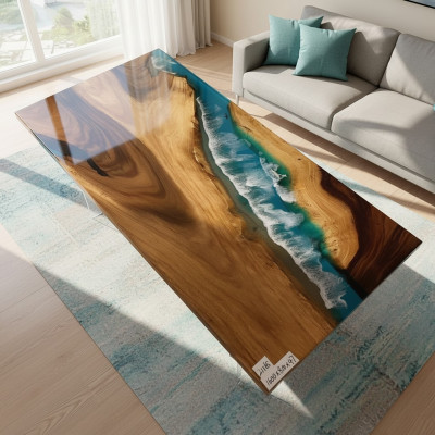 Eettafel River Table Massief Tafels 160x81 Riviertafel Zee Waterval