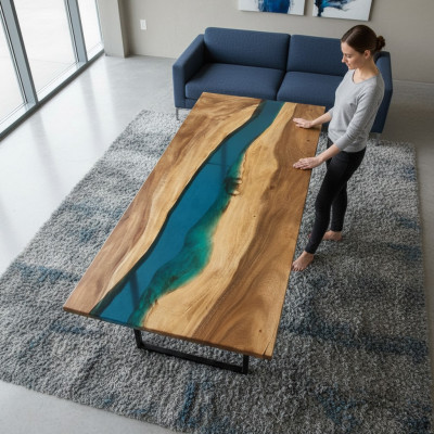Moderne Tafels Eettafel Design Tafel Hars Zee Rivier Meubels 180x80