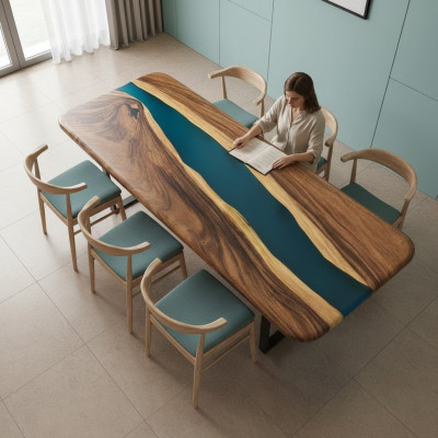 Eettafel Ontwerp Tafel Moderne Tafels Zee Oceaan Rivier Meubels 200x80